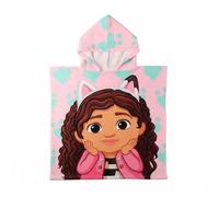 Poncho Gabby Dollhouse Niño y Niña - Poncho Infantil Gabby Dollhouse con Capucha y Secado Rápido, Toalla Poncho Niños, Playa, Piscina y Verano, Baño Infantil Ligero y Absorbente