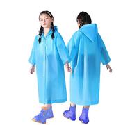 Poncho Impermeable Grueso con Botones Color Liso para Ni?os Ni?as Primavera Verano Oto?o