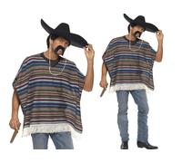 Poncho Mexicano De Lujo Para Mujeres Unisex Disfraz Elegante