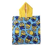 Poncho microfibra infantil Minions para playa y piscina - Poncho microfibra niño niña con capucha y secado rápido
