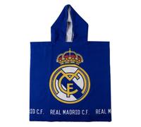 Poncho microfibra infantil Real Madrid para playa y piscina - Poncho microfibra niño niña con capucha y secado rápido