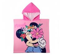 Poncho Minnie Niño y Niña - Poncho Infantil Minnie con Capucha y Secado Rápido, Toalla Poncho Niños, Playa, Piscina y Verano, Baño Infantil Ligero y Absorbente