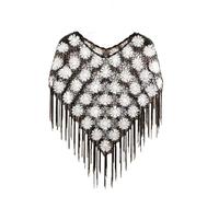 Poncho Mujer Capa de Punto Crochet Fina for Mujer, Chaquetas, mantos, Ropa for, Chal, Poncho, Abrigos for(White)