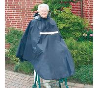 Poncho para andador / gehramen con 2 gomas para el ejército impermeable y resistente al viento, con cremallera, gorro y ventana