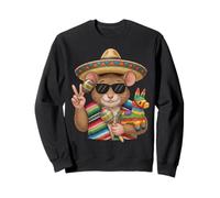 Poncho Ratón Mexicano Cinco De Mayo Fiesta Sombrero Meme Sudadera