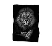 Poncho Toalla De Playa Grande Microfibra Negro Azul Gris XL XXL Tema Animal León Lobo Luna Toalla De Baño Niño Hombre Secado Rápido Tumbona para Tomar El Sol Estera SPA (Color 1,100 x 200 cm)
