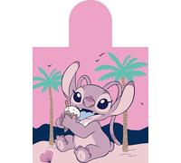 Poncho Toalla Infantil con Capucha Stitch 3 - Toalla Playa Niños Niñas - Microfibra Suave Secado Rápido - Poncho Playa Piscina Baño - Personaje Oficial