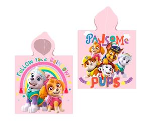 Poncho toalla patrulla canina paw patrol algodon 10 unidades