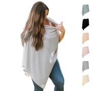 Ponchy mejorado de Gold Mamas - Cubierta de lactancia transpirable para lactancia materna - Cubiertas de lactancia de privacidad - Imprescindibles esenciales para recién nacidos - Gris TrueGray