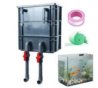 Pond Filter Box,Filtration Accessory - Fish Tank Filtraation Circulation System,for Saltwaater Home Indoor Bedroom Living Room Offfice Dorm Apartment