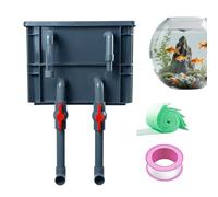 Pond Filter Box - Quiet Aquarium Filtration System, Multifunctional Aquarium Filter Box with Circulation Flow | Fish Tank Filtration System for Freshwater Saltwater Home Bedroom Living Room Office Dor