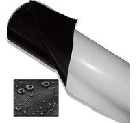 Pond Liner - Película de PVC resistente de 0,12 mm en blanco y negro para agricultura y jardín, resistente a pinchazos, 60 grados