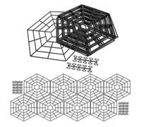 Pond Netting - Anti-Theft Floating Mesh Protector | 20 Pcs Hexagonal Pond Fence,Shrimp Fish Predator Protection Net with 60 Link Buckle For Outdoor Backyard Garden Park Lake Pool Fish Hatcher