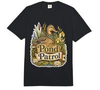 Pond Patrol Pato Entre Juncos Plantas de Estanque paseantes Comfort Colors Adult Heavyweight T-Shirt