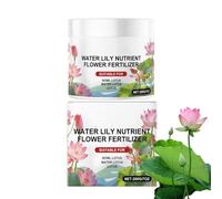 Pond Plant Fertilizer, Water Lily Nutrient, Flower Growth Booster, Powder Formula for Aquatic Gardening, Enhances Blooming and Rooting, 2.83x2.44 Inches White 200g 1pc