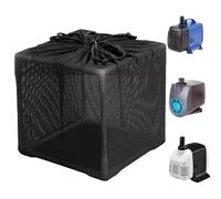 Pond Pump Mesh Filter Bag, Fine Net Anti Logging Cover, Aquarium and Fountain Filtering Kit for Garden, Backyard, Fish Tank System, 5,12 x 5,12 x 5,12 pulgadas