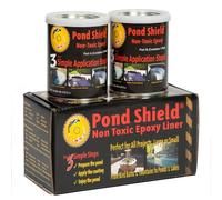 Pond Shield Pond Armor SKU-BLACK-QT-R - Pintura epoxi no tóxica, 1.5 cuartos de galón, color negro