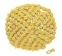 PONDON Cadena de bicicleta de 11 velocidades, revestimiento antioxidante dorado, compatible con Shimano, Sram, Ultegra, Dura Ace Systems, 21 x 6 x 1 cm