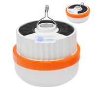 PONDON Luz solar de emergencia de 50 W o 100 W, con gancho, tipo C, diseño extensible, linterna solar para camping, ideal para mercados nocturnos y aventuras al aire libre
