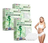 PONDON Moringa - Juego de 3 parches nano 10 en 1, una vez al día para mejorar la piel, soporte de vitalidad y metabolismo, para mujeres y hombres