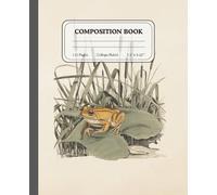 Pondside Reflections | College Ruled Composition Notebook | Antique Frog Sketchbook for School & Work: Perfect companion for schoolwork, creative projects, and organization