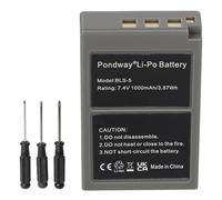 PONDWAY - Batería de repuesto para Olympus OM-D E-M10/Mark Il/Mark IlI/MarkIlI S/Mark IV, PEN E-P3/PL1/PL2/PL3/PL5/PL6/PL8/PL9/PM1/PM2/Stylus 1s BLS-50 (1000 mAh)
