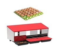 Ponedero de plastico, rojo, gallinas 3 departamentos