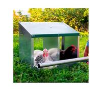 Ponedero para gallinas FÉNIX 2 Departamentos, Chapa Galvanizada, Comedero para Gallinas con Bandeja Recolectora