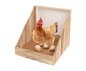 Ponederos De Huevos para Gallinas, Caseta Gallinas con Almohadillas Nidos De Percha De Madera, Ponedero Gallinero De Madera para Poner Huevos, Nidos De Pollo para Gallina Y Patos, Fácil De Montar