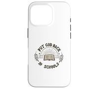 Poner a Dios de Nuevo en Las escuelas Biblia Christian Jesus Teacher Carcasa para iPhone 16 Pro