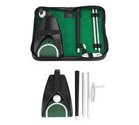 Poner Entrenador | Auto Ball Return System | Putter desprendible para la práctica interior/exterior | Kit de entrenamiento portátil con bolsa de almacenamiento