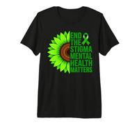 Poner Fin al estigma Concientización sobre Asuntos de Salud Mental Camiseta Premium