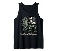 Poner Fin al estigma La Salud Mental Importa Conciencia Enfermedad Cerebral Camiseta sin Mangas