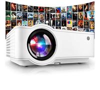 PONER SAUND Proyector, mini proyector actualizado 2024 1080P, compatible con proyector de video de cine en casa, compatible con USB, VGA, AV, SD, HDMI, smartphone, PC, laptop, PS3, PS4