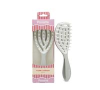 PONETTE - Cepillo Exfoliante Capilar Color Gris con Mango, Emulsionador de Champú, Masajeador del Cuero Cabelludo, Marca Española