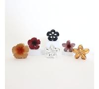 PONETTE - Juego 6 Pinzas Pelo Mujer Forma Flor, Moda, Tendencia, Antideslizantes, Todo Tipo de Cabello, Marca Española