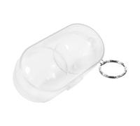 Pong Ball Case - Table Tennis Ball Container, Keychain Attached Portable Box, Lightweight Sturdy Construction | Quick Access Holder for Two Balls, Travel-Friendly Design, Indoor Outdoor Usage