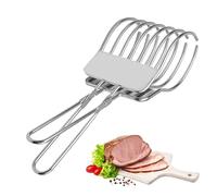 Ponga De Tostado Portátil Cortre De Carne, Pinzas De Corte De Carne Asada, Abrazadera De Pan De Carne De Acero Inoxidable, Cortador De Carne Asada Multifuncional, Cortadora De Carne Portátil