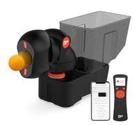 PONGBOT Robot de tenis de mesa, máquina de ping pong portátil, control de aplicación, 264 rutinas integradas, capacidad de 150 pelotas, personaliza la velocidad de giro/velocidad para entrenamiento y