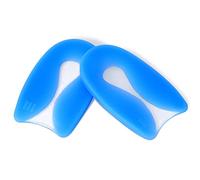 Pongnas 1 par de Taloneras de PU, Almohadillas Amortiguadoras para el Talón, Plantillas para Zapatos Deportivos y Botas, Color Azul y blanco.