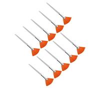Pongnas 10pcsFacial Brushes, SuperSoftFineFiberHairFanShapedApplicatorwithLargeContactSurface, ForDIYBeautySalonHomeUse