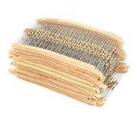 Pongnas 1500 Resistencias de Película de Carbono de 1/4 W, 75 Valores, Kit Surtido de 20 Piezas con Rango de Resistencia de 1R a 10 M Ohm, para Proyectos Electrónicos y Circuitos de