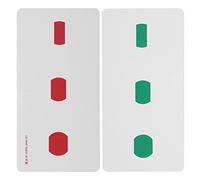 Pongnas 2 Tarjetas de Corrección de Estrabismo, Tarjetas de Entrenamiento de Ambliopía de Papel Revestido a Prueba de Agua para Mejorar el Sentido Visual