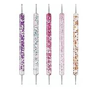 Pongnas 31 Pinceles para Decoración de Uñas, Juego de Pinceles Profesionales para Pintar Rayas con Revestimiento de Puntos y Acrílico de Aleación de Cerdas de Nailon, para Diseño de