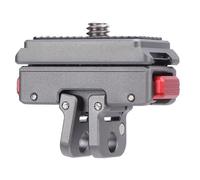 Pongnas Adaptador de Cámara de Acción para X4 X3 X2 Base de Aleación de Aluminio de Montaje Magnético con Orificio Roscado de 1/4 Pulgadas para Accesorios de Trípodes