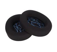 Pongnas Almohadillas de Repuesto de para 3/5/7 con Cuero Proteico y Seda Verde (Almohadillas Negras con serigrafía Azul.)