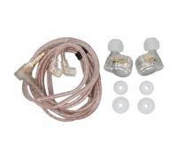 Pongnas Auriculares HiFi EDX Pro: Elegantes Auriculares con Cable con Excelentes Graves para Viajes, Rendimiento y Más (Transparente)