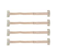 Pongnas Bandas de Estiramiento Facial, Correa Elástica Ajustable para Levantamiento de Cara para Mujeres, con, 4 Parches de Ajuste de Piel de Nailon Blanco para Patas de Gallo y