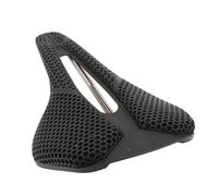 Pongnas Bicicleta Impresa en 3D: Sillín Hueco Ventilado con Rieles de Acero Al Molibdeno Cr, Diseño Ergonómico de de Presión para Bicicletas de Carretera y Montaña, Sillín de Ciclismo Liviano de 182 G