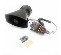 Pongnas Bocina de Alarma de Sirena de Coche Multifuncional de 2V 100W con 7 Tonos para Alertas de Vehículos y Emergencias